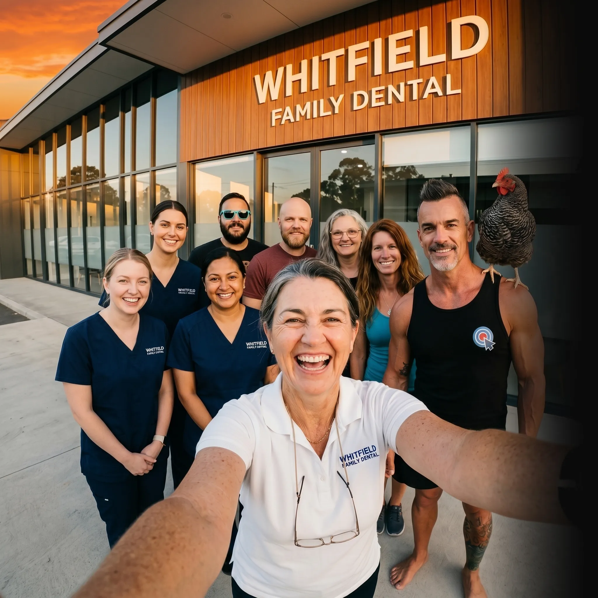 dental team reviewing campaign data on tablet — Google Ads for dentists